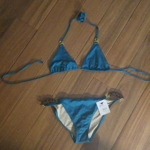 Teal Victoria Secret Bikini Set New Never worn